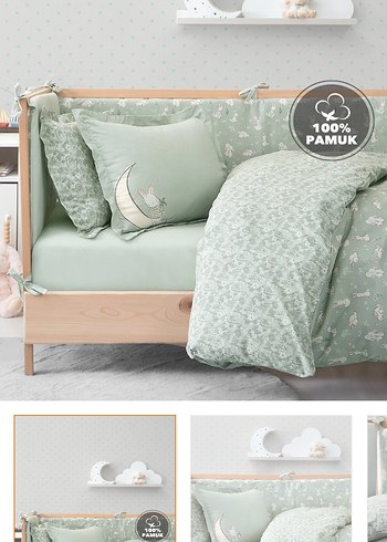 Yataş %100 pamuk Rabbit bebek uyku seti sıfır - Görsel 3