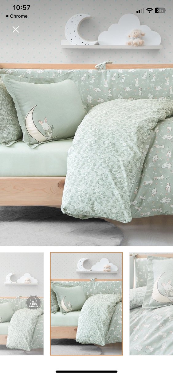 Yataş %100 pamuk Rabbit bebek uyku seti sıfır - Görsel 2