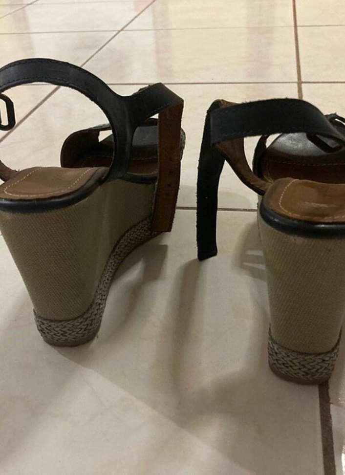 Kadın Lacivert Dolgu Topuklu Sandalet - Görsel 5