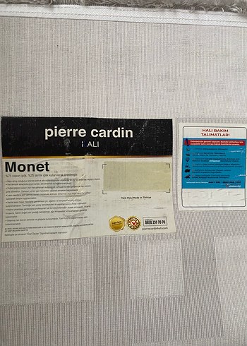 Pierre Cardin 200x290 lık 6 mt Monet marka İpek halı faturalı - Görsel 7