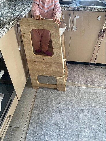 Beden camel Renk Zeo Wood deaign öğrenme kulesi