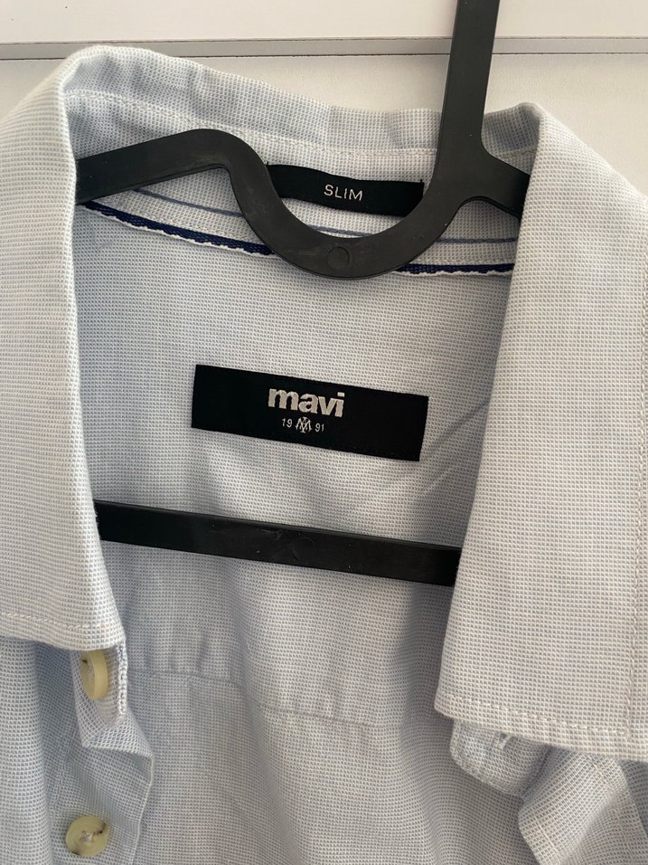 Mavi Çizgili Uzun Kollu Erkek Gömlek - Görsel 3