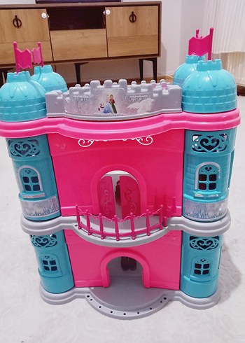 Renkli Pembe-Mavi Oyuncak Kale - Görsel 2