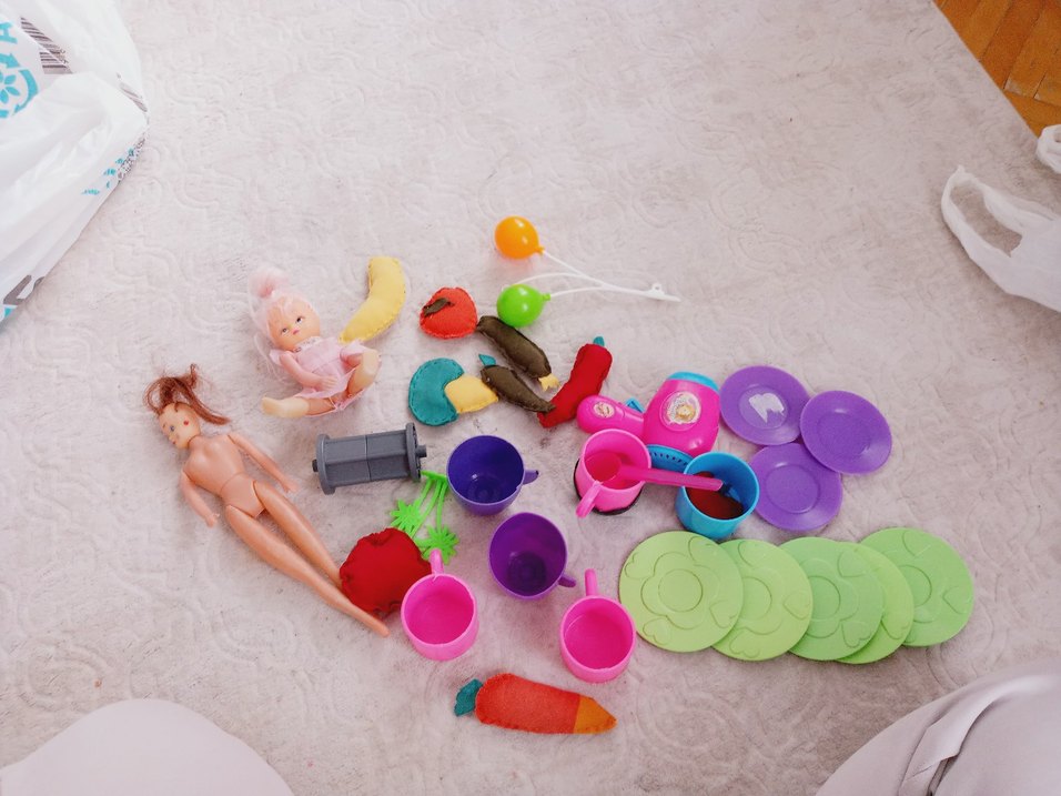 Renkli Plastik Oyuncak Mutfak Seti - Görsel 2