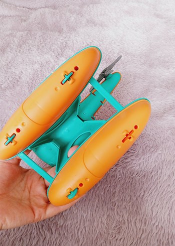 Renkli Turuncu Su Helikopteri Oyuncağı - Görsel 2