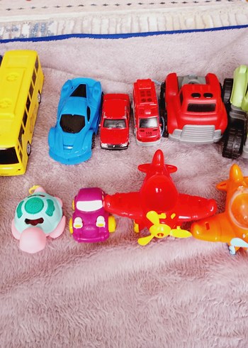 Renkli Çocuk Oyuncak Araç Seti - Görsel 3