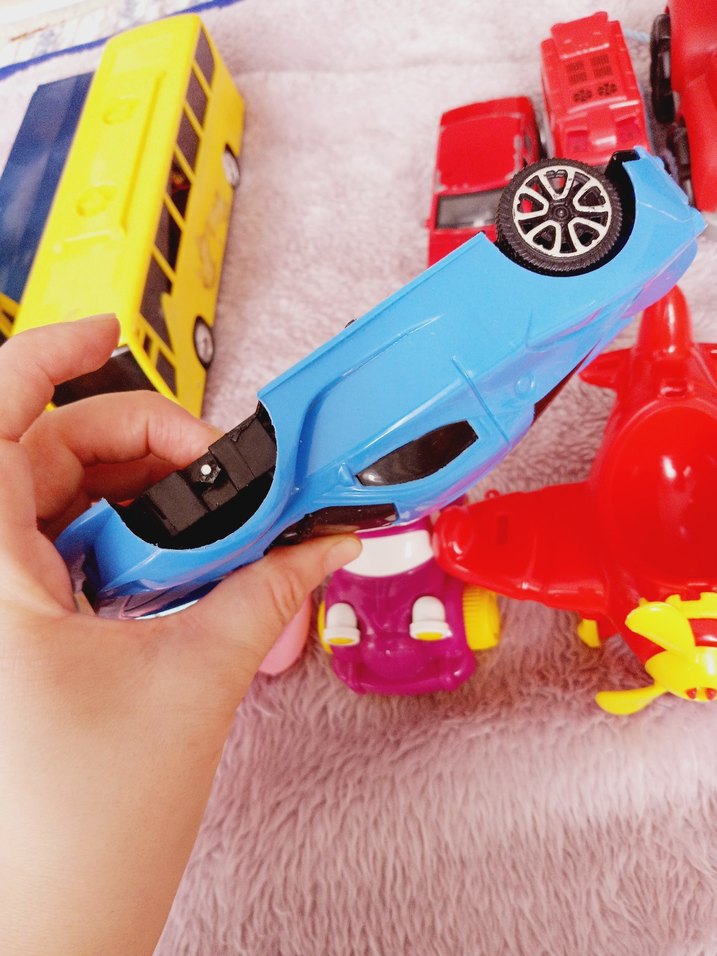 Renkli Çocuk Oyuncak Araç Seti - Görsel 5
