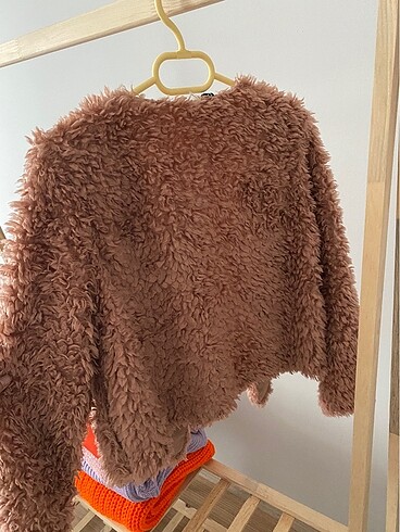 s Beden H&M Pembe peluş mont