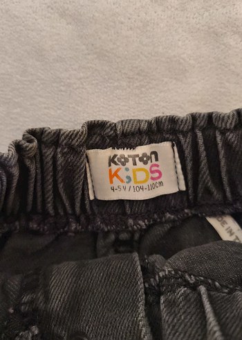 Kız Çocuk Siyah Kot Etek - Görsel 5