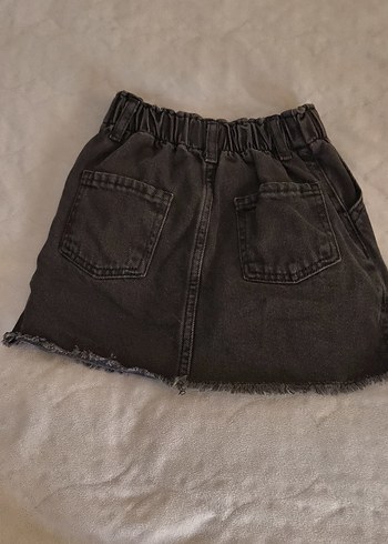 Kız Çocuk Siyah Kot Etek - Görsel 3