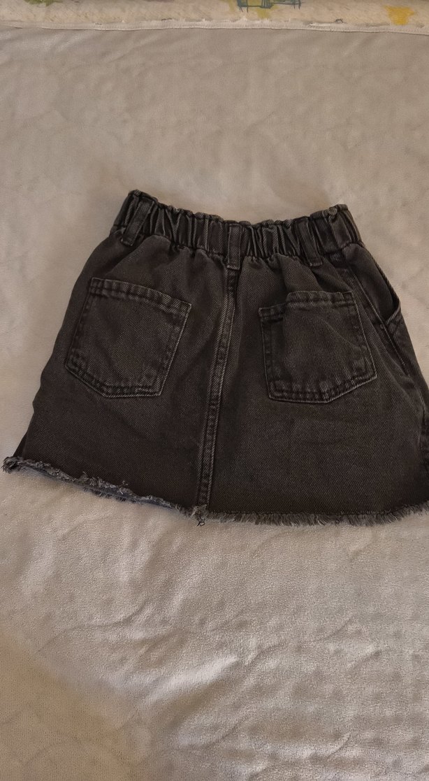 Kız Çocuk Siyah Kot Etek - Görsel 3