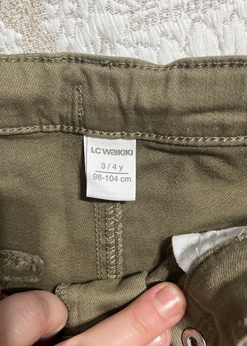 4 Yaş Beden Erkek çoçuk Haki Pantolon