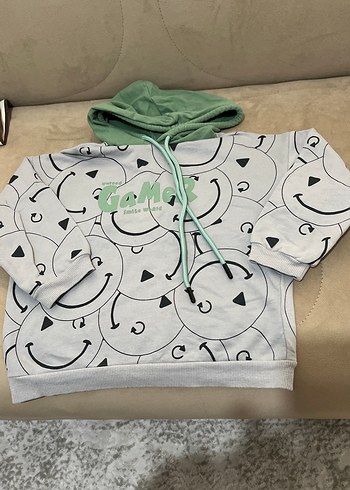 Gri Baskılı erkek çoçuk Sweatshirt