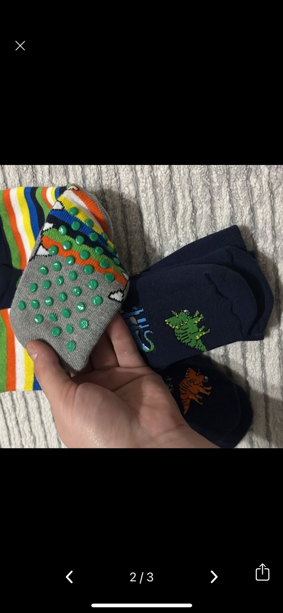 LCW Kids Kaydırmaz Tabanlı Erkek Çocuk Çorap 3'lü - Görsel 3