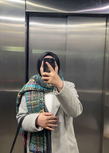 Gri Yün Kaban Tek Düğmeli - Görsel 4