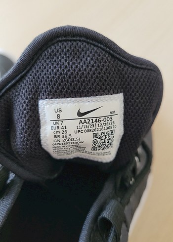 Orijinal Nike Air Max Siyah Erkek Spor Ayakkabı - Görsel 4