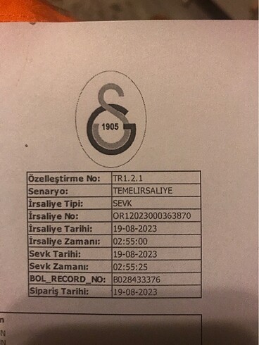 l/xl Beden galatasaray orjinalin forma