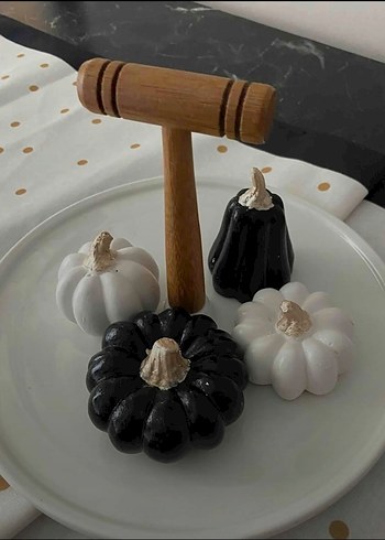 Beyaz ve Gri Kabak Figürin Seti - Görsel 2