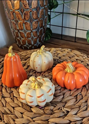 Beyaz ve Gri Kabak Figürin Seti - Görsel 4