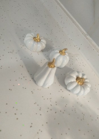 Beyaz ve Gri Kabak Figürin Seti - Görsel 3