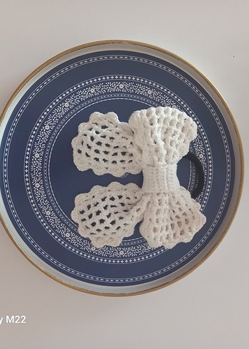 Hobby Life Yeşil Örgü Fiyonk Saç Tokası