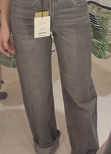 Pull and Bear Pull & Bear Kıvrık Paça Baggy Jean