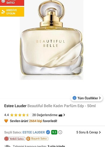  Beden Estee Lauder Beautiful Belle Parfüm 