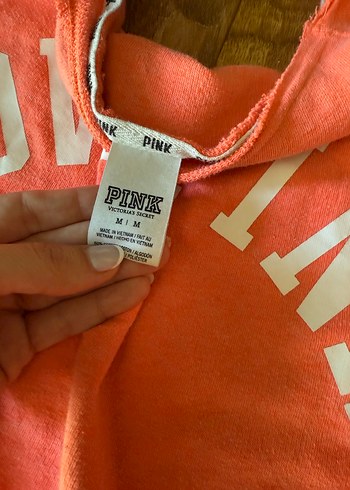 Victoria s Secret Pembe Uzun Kollu Love Pink Sweatshirt