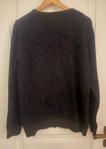 Erkek Gri Örgü Yün Kazak - Görsel 4