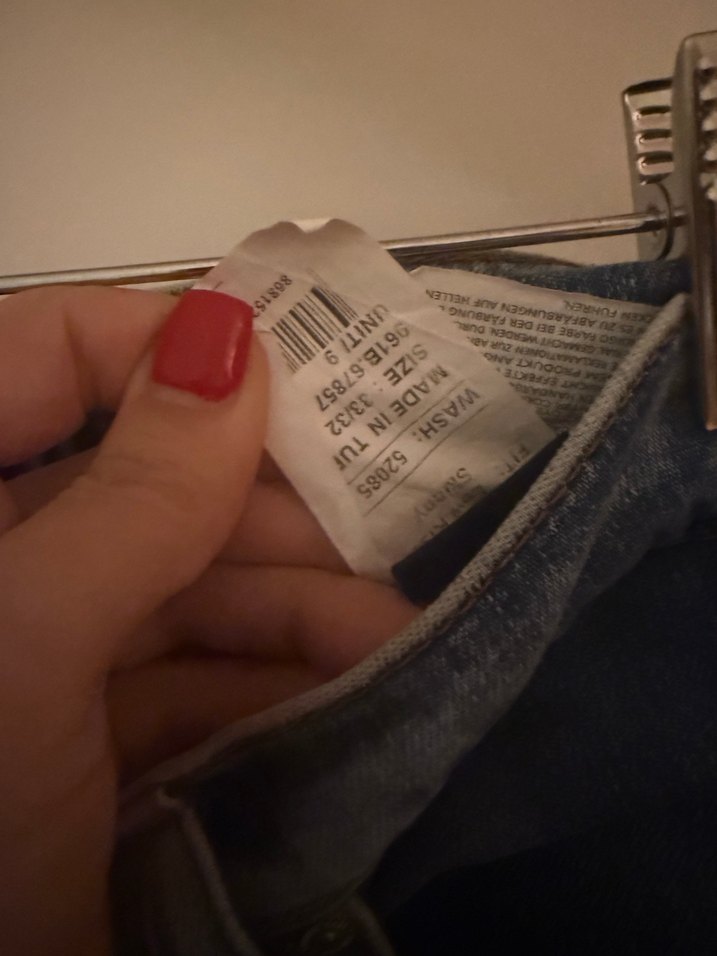 Kadın Mavi Denim Bol Kesim Kot Pantolon - Görsel 3