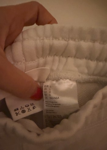 Erkek Beyaz Rahat Kesim Eşofman Altı - Görsel 4