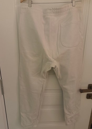 Erkek Beyaz Rahat Kesim Eşofman Altı - Görsel 2