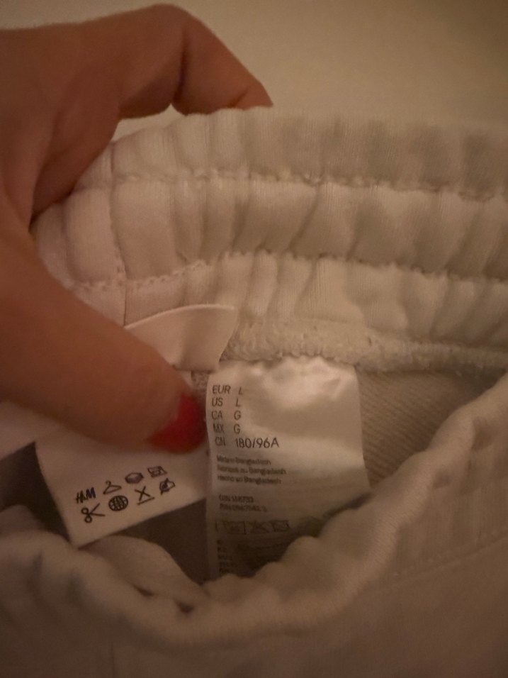 Erkek Beyaz Rahat Kesim Eşofman Altı - Görsel 4