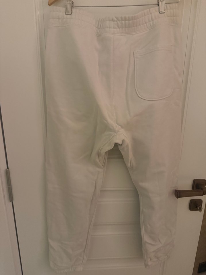 Erkek Beyaz Rahat Kesim Eşofman Altı - Görsel 2