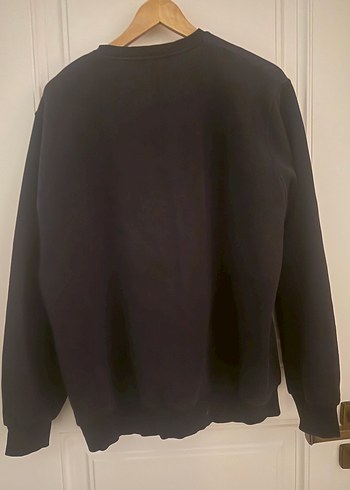 Düğmeli Siyah Erkek Sweatshirt - Görsel 2