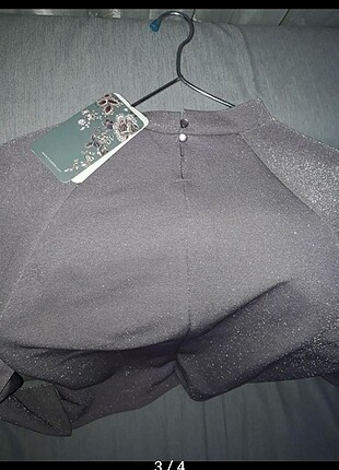 Zara Zara simli lila bluz 
