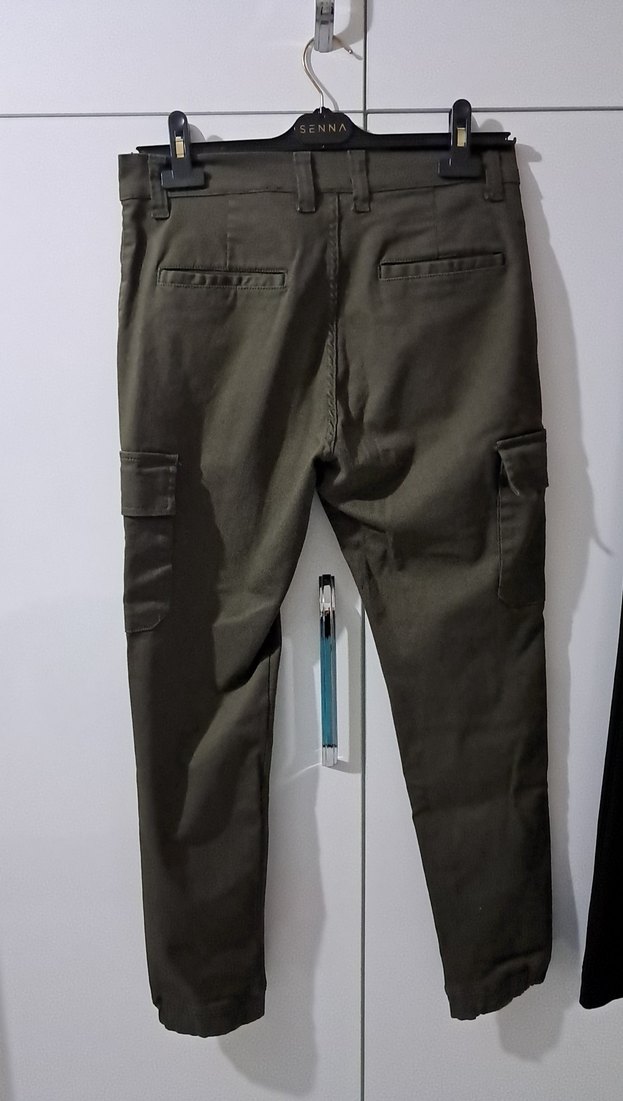 Kemerli haki Kamuflaj Erkek Pantolon - Görsel 5