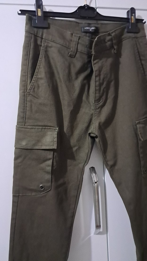 Kemerli haki Kamuflaj Erkek Pantolon - Görsel 2