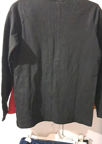 Erkek Siyah Pamuklu Uzun Kollu Baskılı Sweatshirt - Görsel 3