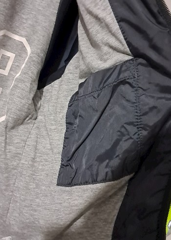 Erkek Siyah Fermuarlı Spor Ceket - Görsel 6