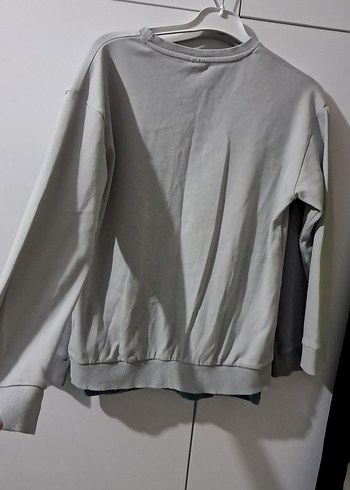 Gri Baskılı Erkek Sweatshirt - Görsel 2