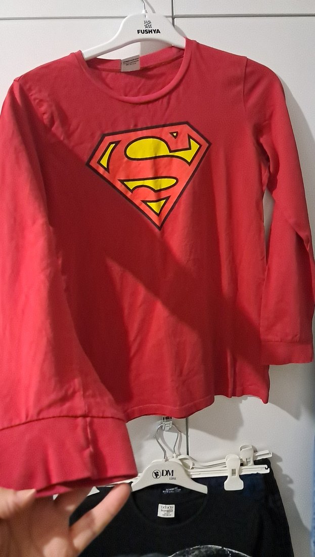 Erkek Çocuk Kırmızı Uzun Kollu Baskılı Tişört - Görsel 2