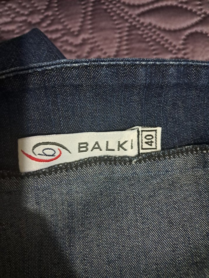 Salaş Kesim Lacivert Midi Kot Etek - Görsel 3