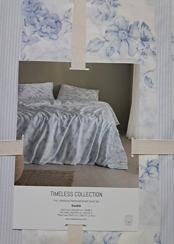 mavi Kareli Çift Kişilik Nevresim Takımı - Görsel 4