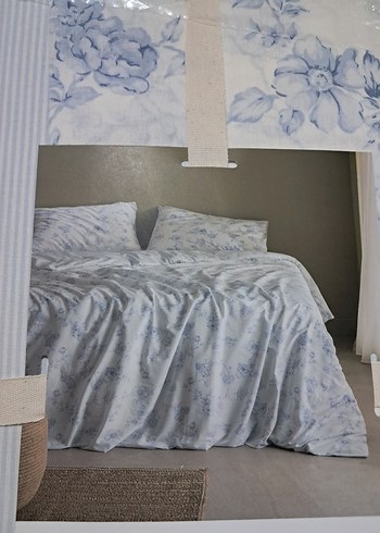 mavi Kareli Çift Kişilik Nevresim Takımı - Görsel 3