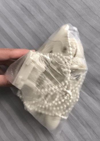 Beden Boncuklu Beyaz Düğün Aksesuarı