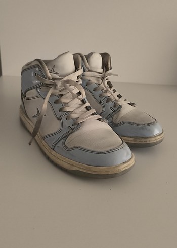 Gri-Beyaz Kadın Spor Ayakkabı converse - Görsel 12