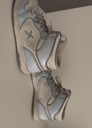 Gri-Beyaz Kadın Spor Ayakkabı converse - Görsel 5