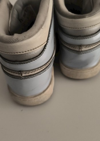 Gri-Beyaz Kadın Spor Ayakkabı converse - Görsel 6