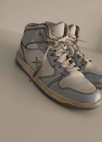 Gri-Beyaz Kadın Spor Ayakkabı converse - Görsel 13